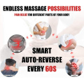 Shiatsu elétrico para massagem nas costas, alívio da dor, massagem shiatsu com base no calor, almofada de massagem infravermelha